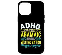 ADHD Reading Aramaic Glitch Text Neurodiversity Graphic Case for iPhone 12 Pro Max