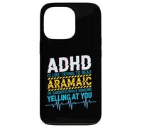 ADHD Reading Aramaic Glitch Text Neurodiversity Graphic Case for iPhone 13 Pro