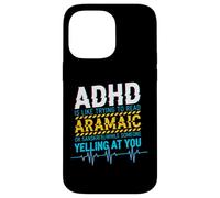 ADHD Reading Aramaic Glitch Text Neurodiversity Graphic Case for iPhone 14 Pro Max