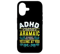 ADHD Reading Aramaic Glitch Text Neurodiversity Graphic Case for iPhone 17