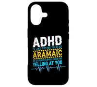 ADHD Reading Aramaic Glitch Text Neurodiversity Graphic Case for iPhone 17