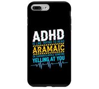 ADHD Reading Aramaic Glitch Text Neurodiversity Graphic Case for iPhone 7 Plus/8 Plus