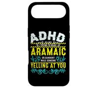ADHD Reading Aramaic Glitch Text Neurodiversity Graphic Case for iPhone Air
