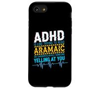 ADHD Reading Aramaic Glitch Text Neurodiversity Graphic Case for iPhone SE (2020) / 7/8