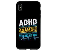 ADHD Reading Aramaic Glitch Text Neurodiversity Graphic Case for iPhone XS Max