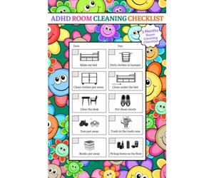ADHD Room Cleaning Checklist