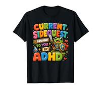 ADHD Sidequest Frog Knight Neurodivergent Humor Value Graphic T-Shirt