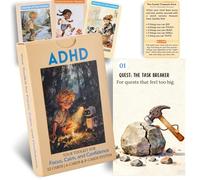 ADHD Skill Cards for Kids, 52 Visual Character Cards with Action Plans, A/B Card System for Emotional Regulation, Focus, Social Skills, Ages 6-12, Home School Therapy