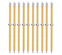 ADHD Threaded Pencil - 10 Pieces Nut Decompressions Pen, Textured Pencils with Nuts’n Bolts for Autisms Kids Calming, Rotating Fidget Tool for Focuse, Special Education Needs Classroom E'ssential