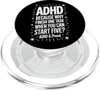 ADHD Why Finish One Task Start Five PopSockets PopGrip for MagSafe