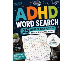 ADHD Word Search: 25 Word Search Puzzles Made for Brilliant Minds