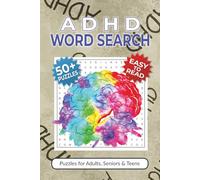 ADHD Word Search Puzzle Book: Word Searches with Easy-to-Read Print about ADHD, Hyperactivity, Attention Deficit Disorder and More | 6x9 inches, 110 ... Gift for Vacations, Holidays and Free Times