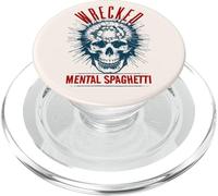 ADHD Wrecked Mental Spaghetti Neurodiversity Skull Humor PopSockets PopGrip for MagSafe