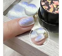 ADHERE Aurora Cat Eye Series - Cat Eye Gel Nail Polish 1pc Holographic Magnetic Gel Polish, Soak off, for Manicure Salon DIY at Home 5g (Blue Tear)