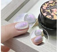 ADHERE Aurora Cat Eye Series - Cat Eye Gel Nail Polish 1pc Holographic Magnetic Gel Polish, Soak off, for Manicure Salon DIY at Home 5g (Jellyfish)