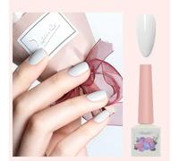 ADHERE Classic Black & White Collection - 12ml UV LED Gel Nail Polish, 1pc Soak Off Gel Polish for Women Nail Art Manicure Salon DIY Design at Home (Tender Coconut Flesh)
