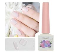 ADHERE Classic Black & White Collection - 12ml UV LED Gel Nail Polish, 1pc Soak Off Gel Polish for Women Nail Art Manicure Salon DIY Design at Home (Lilac White)