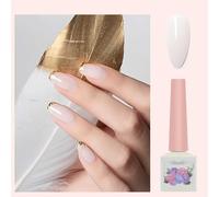 ADHERE Classic Black & White Collection - 12ml UV LED Gel Nail Polish, 1pc Soak Off Gel Polish for Women Nail Art Manicure Salon DIY Design at Home (Sheer White)