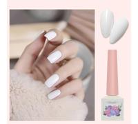 ADHERE Classic Black & White Collection - 12ml UV LED Gel Nail Polish, 1pc Soak Off Gel Polish for Women Nail Art Manicure Salon DIY Design at Home (True White)