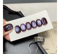 ADHERE Eventide Series - 12ml Cat Eye Gel Nail Polish 1pc Holographic Magnetic Gel Polish, Soak off, for Manicure Salon DIY at Home (Mystic Violet)