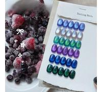 ADHERE Light & Shadow Bazaar - 12ml Dark Blue Cat Eye Gel Nail Polish 1pc Holographic Magnetic Gel Polish, Soak off, for Manicure Salon DIY at Home (Ocean Essence)