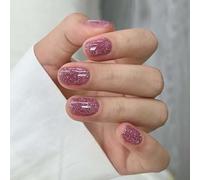 ADHERE Starry Diamond Series - 12ml Plum Pink Crushed Diamond Gel, Dazzling Nail Varnish, 1pc Sparkly Shiny Reflective Glitter Gel Polish, for DIY and Nail Art Salon (Z14)