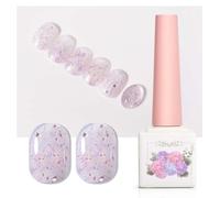 ADHERE The Ingredient Kitchen Collection - 12ml Pink Sequins Gel Nail Polish 1pc Sparkle Shimmery Gel Polish for Nail Art Manicure Salon DIY at Home (Rose Salt)