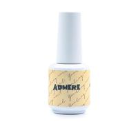 ADHERE Ultra Strong Base Coat Nail Polish, 15ml Long-Lasting Gel Base Coat for Nail Charms & Press on Nails, Soak Off LED Lamp UV Gel Clear Foundation for Salon & DIY Nail Art Design Manicure