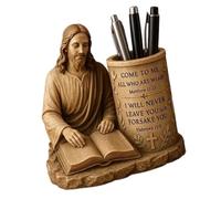 Adherent Theme Pen Planner ABS Substance Computer Storage for Faith Adherent Oriented Desk Addition with Bible