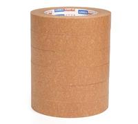 ADHES 6 ROLLS Brown Kraft Paper Tape Packaging Tape Fully Recyclable Sticky Tapes, 24mm x 50m Parcel Tape for Boxes - Strong Adhesive & Recyclable Heavy-Duty Self-Adhesive
