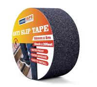 ADHES Black Anti Slip Tape Self Adhesive 2inch x 20feet Non Slip Tape