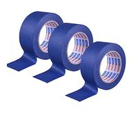 ADHES Blue Masking Tape For Painting And Indoor Decorating Painter Tape, UV Anti, Multi-Surface,DIY,Arts,Craft, 48mm x 55m, 3rolls for Sharp Lines Edge Treatment Color Separation