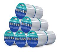 ADHES Butyl Tape Waterproof Tape Aluminum Foil Tape with Strong Rubber 100mmx 5m 12 Rolls 1.5mm Thickness for Roof Leak, Surface Crack, Window Sill Gap, Pipe Rupture