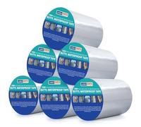 ADHES Butyl Tape Waterproof Tape Aluminum Foil Tape with Strong Rubber 200mm x 5m 6 rolls 1.5mm thickness for Roof Leak, Surface Crack, Window Sill Gap, Pipe Rupture