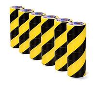 ADHES Caution Tape Floor Tape Warning Tape Yellow and Black Weather-Resistant 2" X 36 Yds,36ROLLS