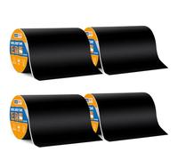 ADHES Deck Joist Tape 20cm x 5m, 4 Roll Weather Resistant & Waterproof Flashing for Decking, Butyl Tape for Wood Beams, Roof, Outdoor Construction
