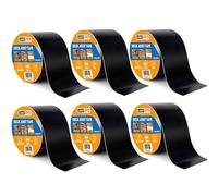 ADHES Deck Joist Tape, Adhesive Butyl Decking Tape 10cm x 15m 6 Rolls Waterproof Joist Tape for Decking, Deck Flashing Tape, Butyl Joist Tape, Ideal for Wood Decks Beams Roof, Outdoor Construction Use