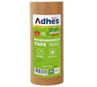 ADHES Kraft Paper Tape, 2 Inch x 60 Yards x 6 Rolls, Biodegradable Paper Packing Tape Writable & Uncoated Brown Shipping Tape for Shipping, Moving, Sealing…