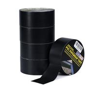 ADHES Strong Duct Tape Heavy Duty Adhesive Corrosion Protection Pipe Tape, PVC Waterproof for Drain Pipe, Metal & Electrical Piping, Outdoor Insulation, Underground Pipe, 2 Inch X 36 Yds 5Rolls Black