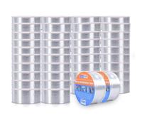 ADHES Waterproof Tape Butyl Tape Aluminum Foil Tape Sealan Tape Outdoor Use,50mm x 5m,for RV Repair, Window, Silicone, Boat and Pipe Sealing, Glass & EDPM Rubber Roof Patching, Silver 40rolls