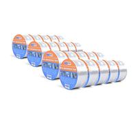 ADHES Waterproof Tape Butyl Tape Aluminum Foil Tape Sealan Tape Outdoor Use,50mm x 5m,for RV Repair, Window, Silicone, Boat and Pipe Sealing, Glass & EDPM Rubber Roof Patching, Silver 20rolls