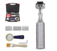 Adhesion Tester, Cross-Cut Adhesion Tester Kits with 1/2/3mm Blades, Magnifier, Brush & Tape, Professional Paint Film Scriber for Paint, Coatings, Plating & Spray Finishes Surface Testing
