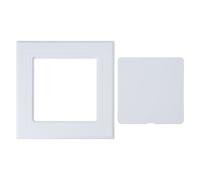 Adhesive Access Panel Cover with Removable Hinged Door, 150x150MM | Adhesive Access Panel Inspection Hole Cover for Home Offices Renovation; Opening Flap Cover Plate