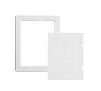 Adhesive Access Panel Cover with Removable Hinged Door, 200x250MM | Adhesive Access Panel Inspection Hole Cover for Home Offices Renovation; Opening Flap Cover Plate