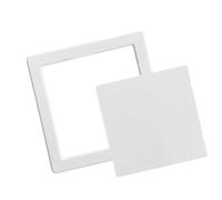 Adhesive Access Panel Cover with Removable Hinged Door, 250x250MM | Adhesive Access Panel Inspection Hole Cover for Home Offices Renovation; Opening Flap Cover Plate