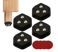 Adhesive Appliance Rollers Heavy-Duty, Set Of 4, 360-Degree Rotation