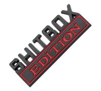 Adhesive Back: your car with our Shitbox Edition Emblem's superio