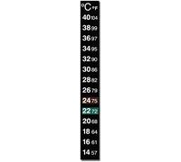 Adhesive Backed 14-40C Celsius Fahrenheit Dual Scale Reptile Vivarium, Aquarium, Home Brew and Home Thermometer Liquid Crystal Display
