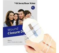 Adhesive Bandages Sutures 4 PCS Surgical Laceration Repair Without Sew Quick Clot Emergency Wound Closures Device Transparent 6cm