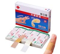 Adhesive Bandages | Waterproof Adhesive Bandage Bugas, 50/100 Breathable Dressing Stickers for Comfortable Protection, Minor Cuts and Scratches Promotes Wound Healing Process